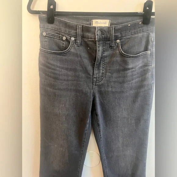 Madewell mid ride kick out jeans black wash size 28 - Picture 7 of 9